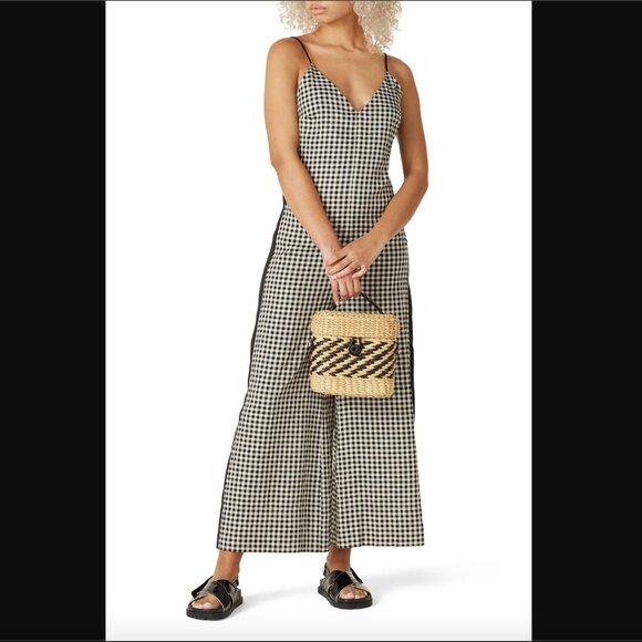 Scotch and Soda Wide Leg Check Jumpsuit XS - Picture 2 of 8